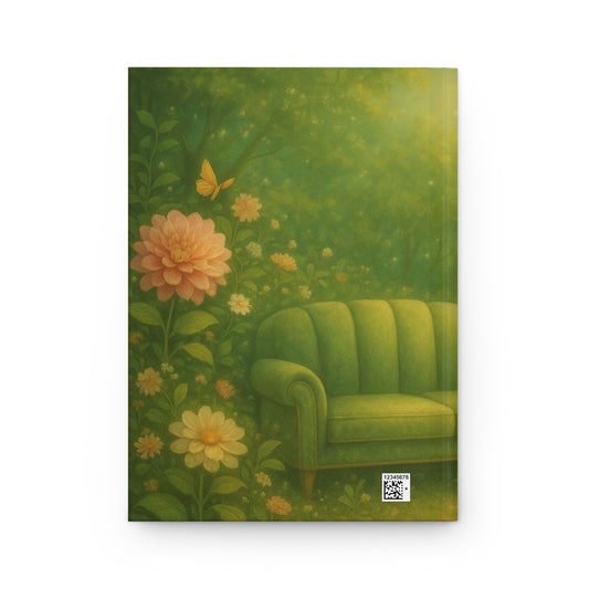 Garden Therapy Hardcover Journal - Floral Writing Notebook, Nature Inspired Gift, Self-Care Journal, Mindfulness Book, Gardening Planner