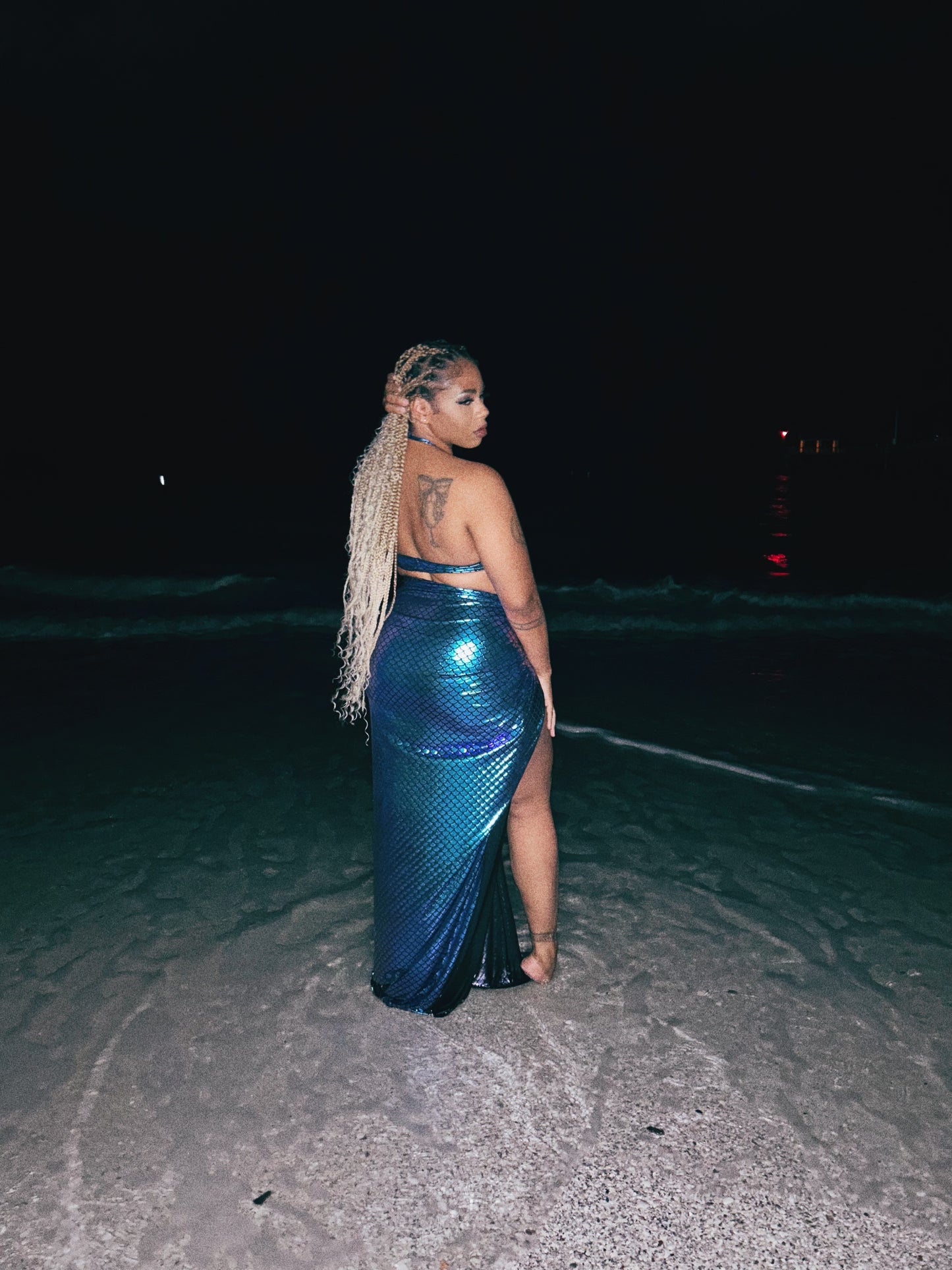 Siren Luxe Mermaid Two-Piece Set – Midnight Ocean