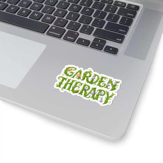 Garden Therapy Stickers, Floral Sticker Pack, Laptop Decor, Gardening Gifts, Flower Stickers, Positive Vibes