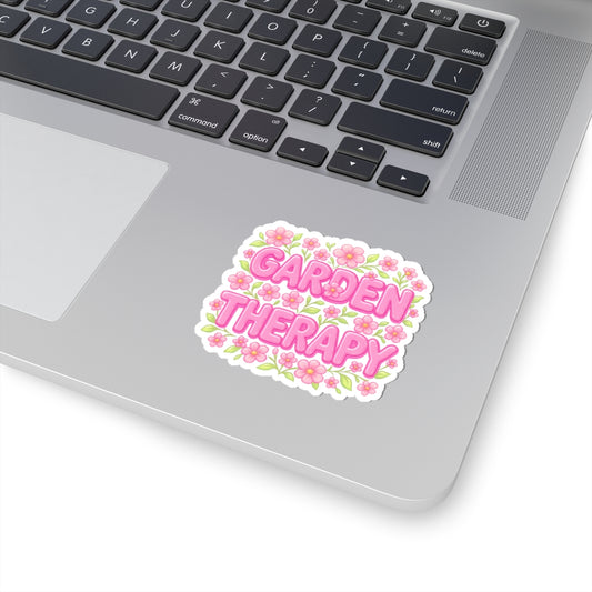 Garden Therapy Stickers, Floral Sticker Pack, Laptop Decor, Gardening Gifts, Flower Stickers, Positive Vibes