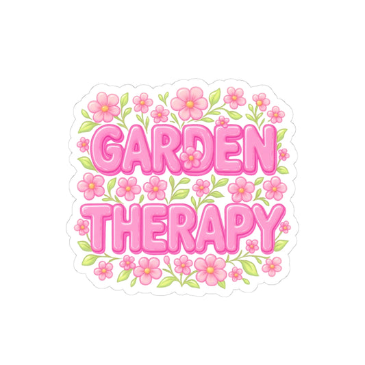 Garden Therapy Stickers, Floral Sticker Pack, Laptop Decor, Gardening Gifts, Flower Stickers, Positive Vibes