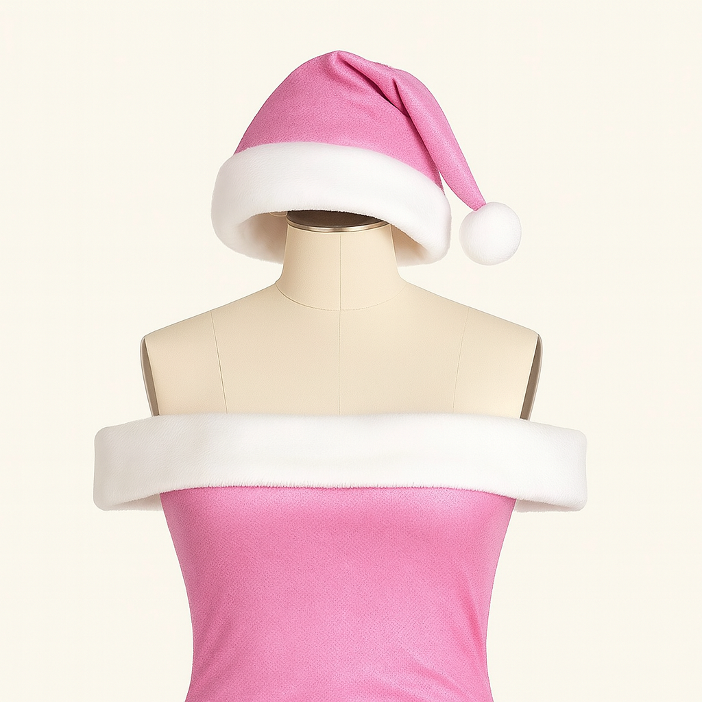 Santa Babe Off-Shoulder Holiday Top